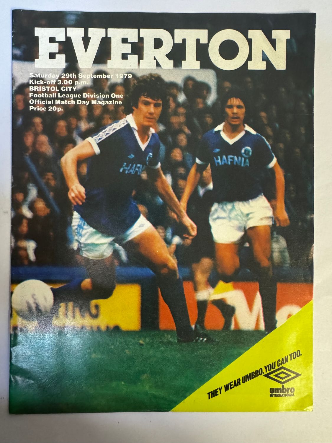 Everton v Bristol City - 29/9/79