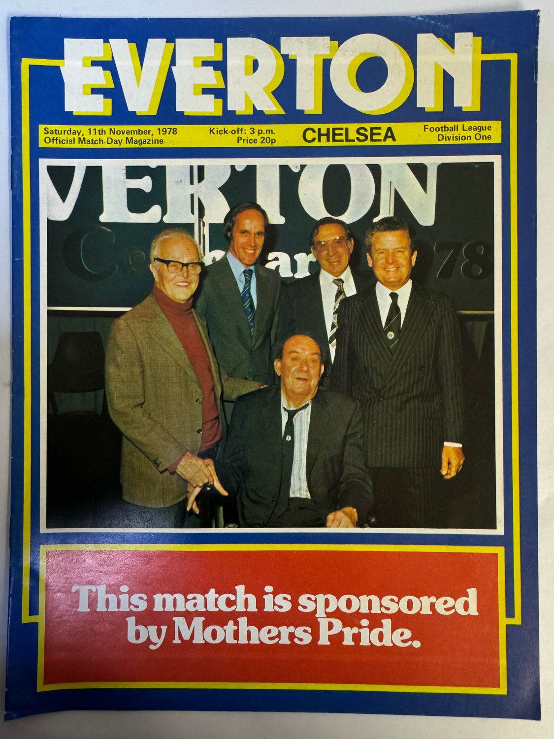 Everton v Chelsea - 11/11/78