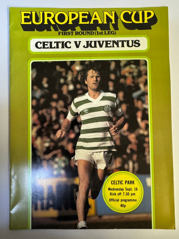 Celtic v Juventus - 16/9/81