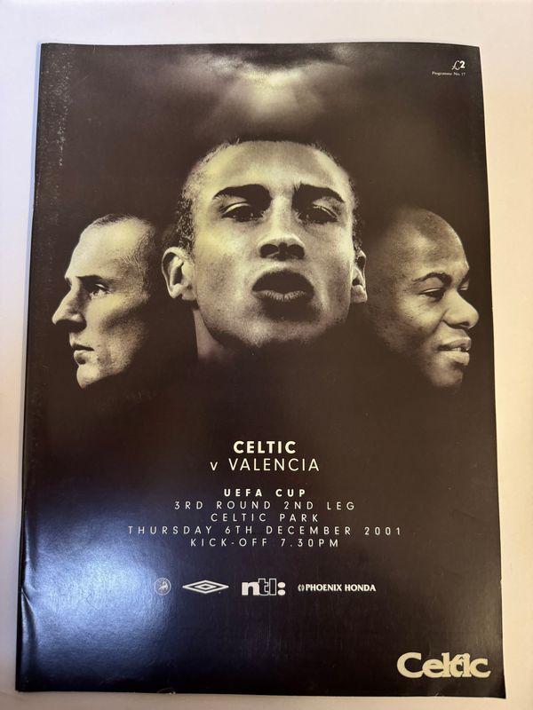 Celtic v Valencia - 6/12/01