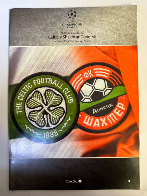 Celtic v Shakhtar Donetsk - 2/11/04