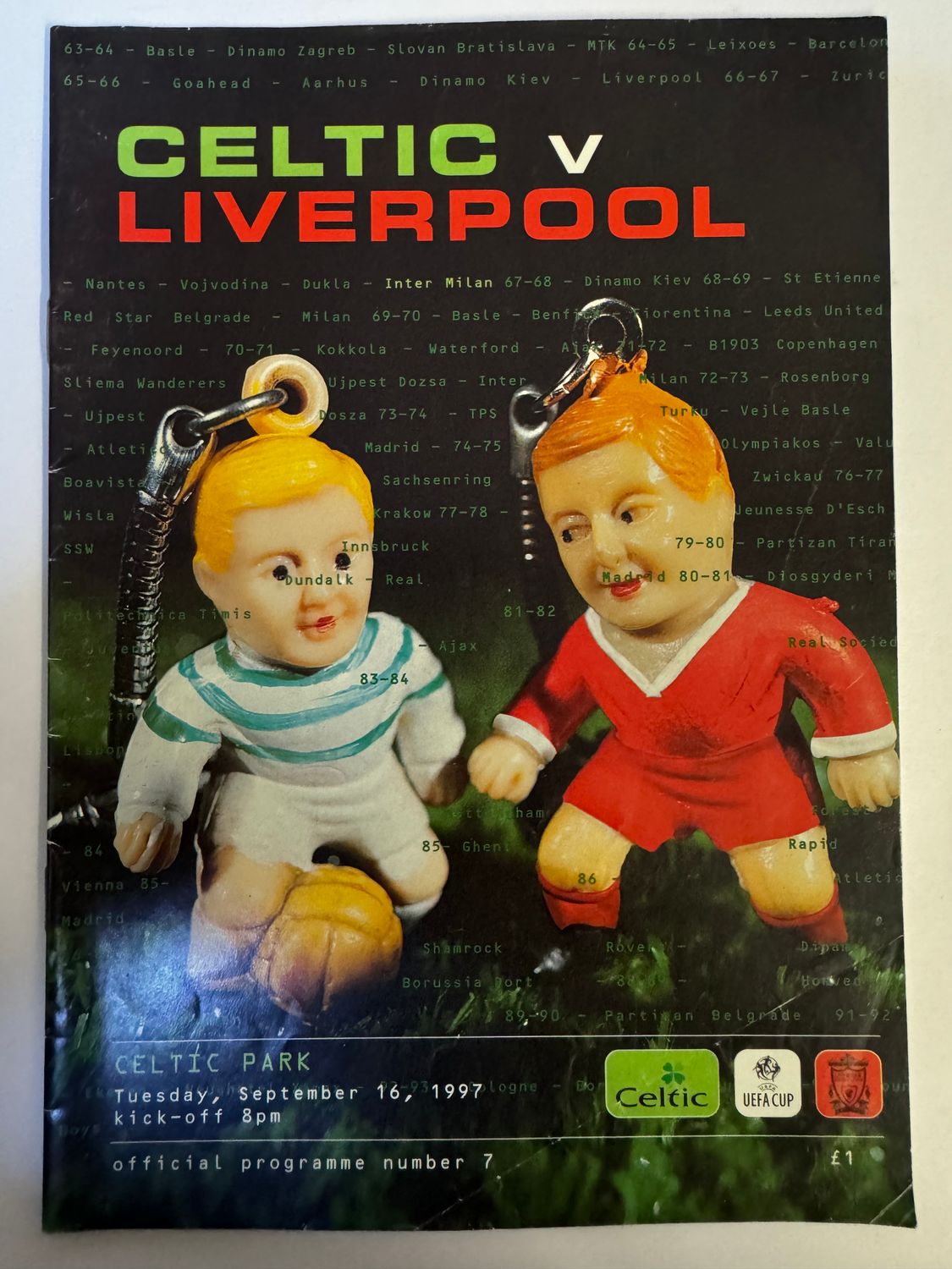Celtic v Liverpool - 16/9/97