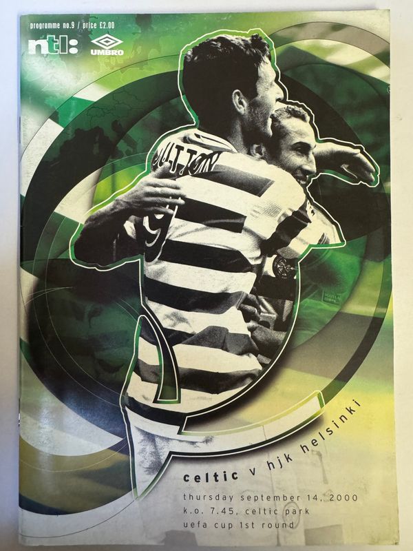 Celtic v HJK Helsinki - 14/9/00