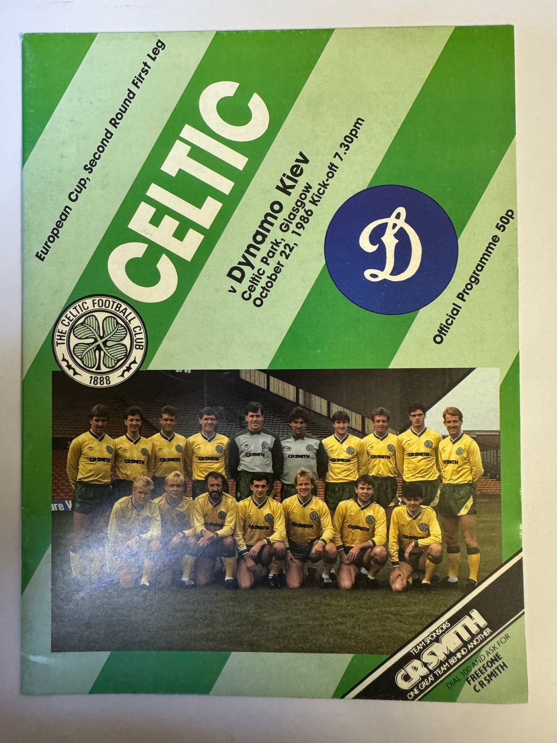 Celtic v Dynamo Kiev - 21/10/86