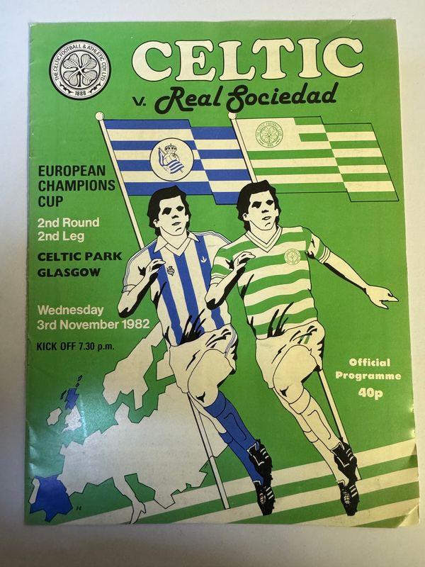 Celtic v Real Sociedad - 3/11/82