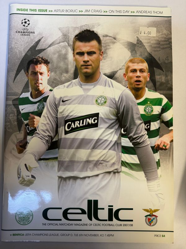 Celtic v Benfica - 6/11/07