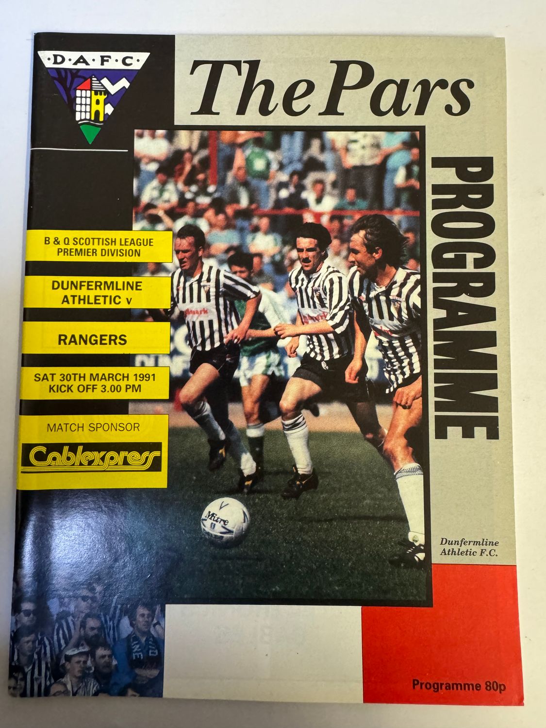 Dunfermline v Rangers - 30/3/91