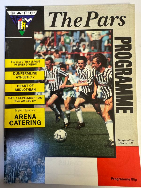 Dunfermline v Hearts - 1/9/90