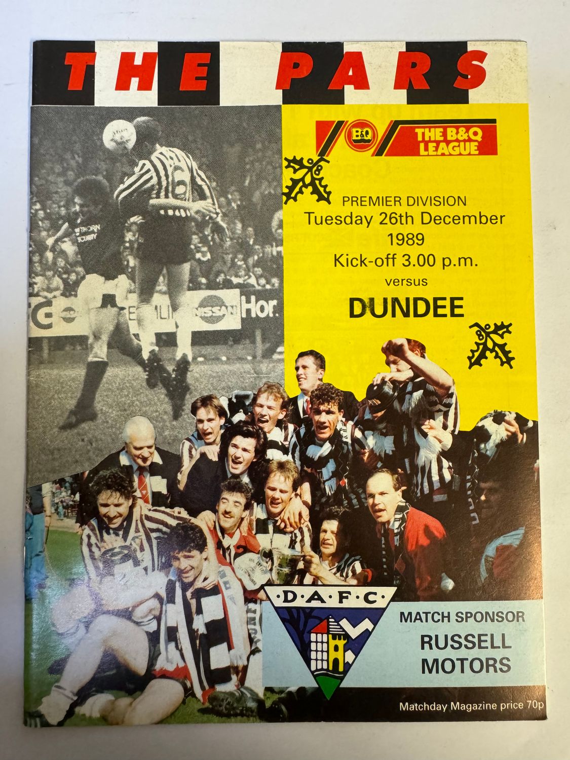 Dunfermline v Dundee - 26/12/89