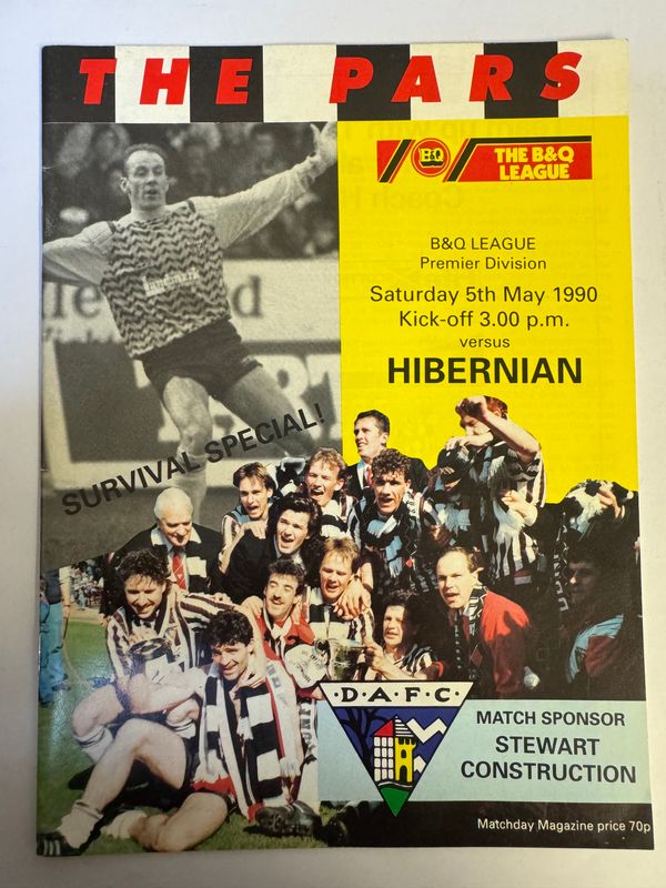 Dunfermline v Hibernian - 5/5/90