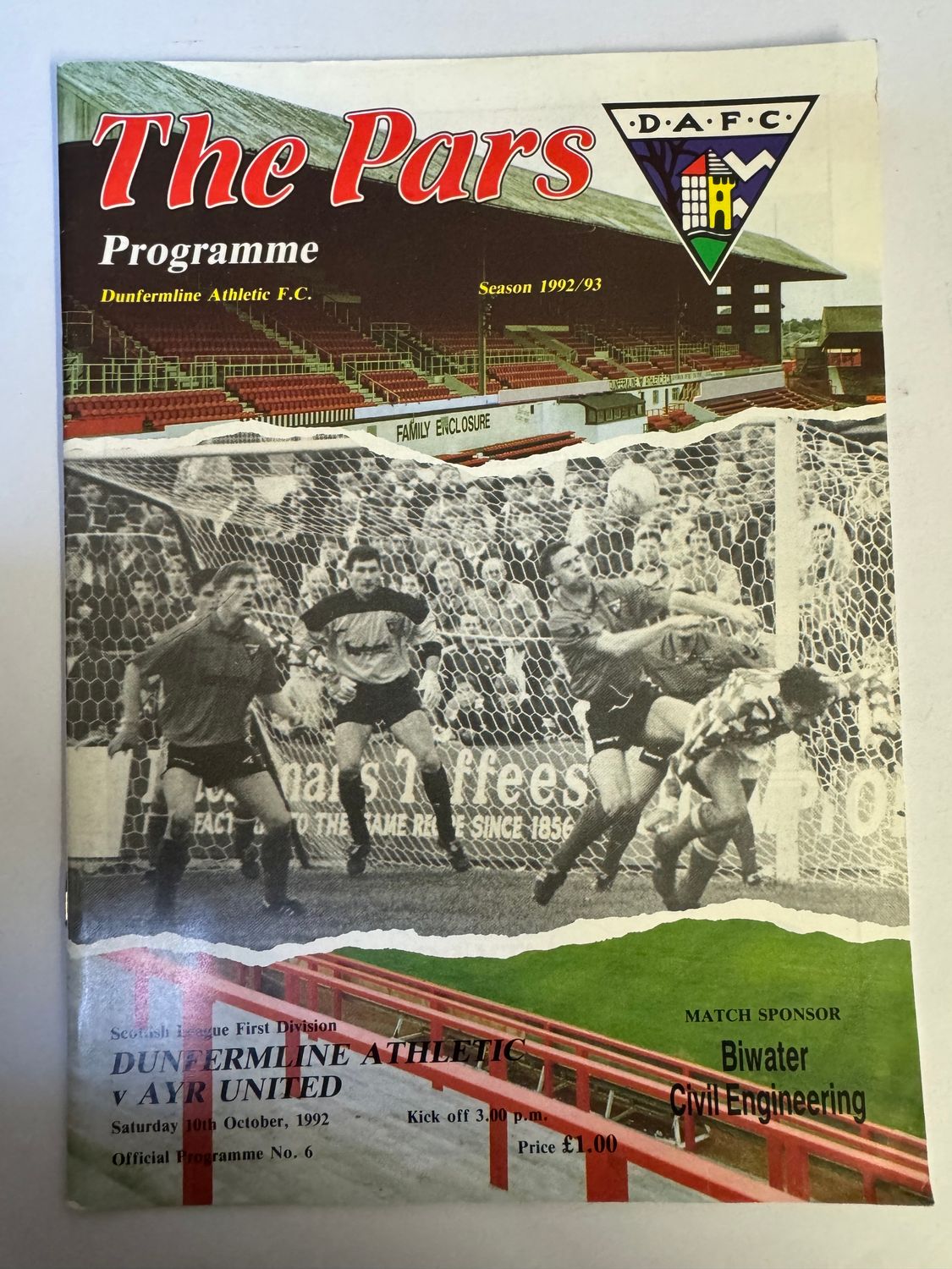 Dunfermline v Ayr - 10/10/92
