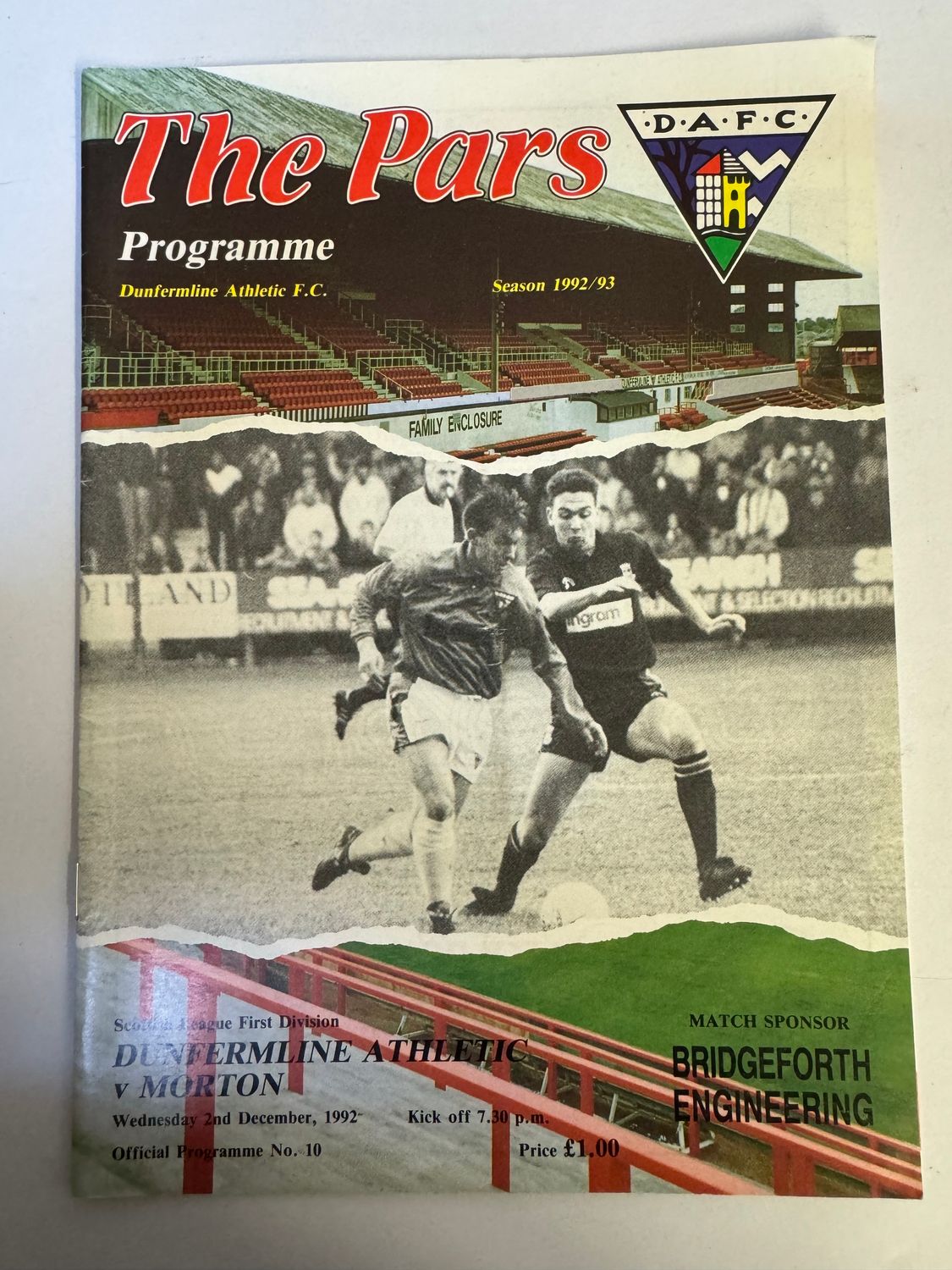 Dunfermline v Morton - 2/12/92
