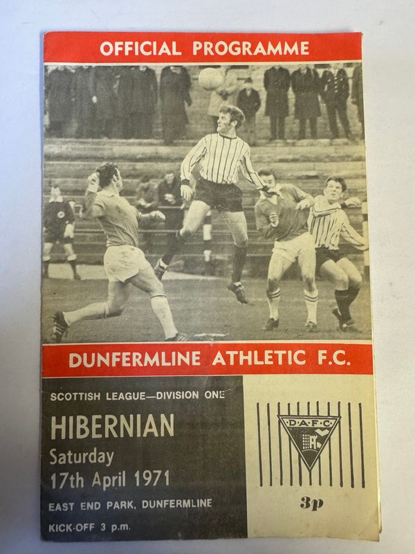 Dunfermline v Hibernian - 17/4/71