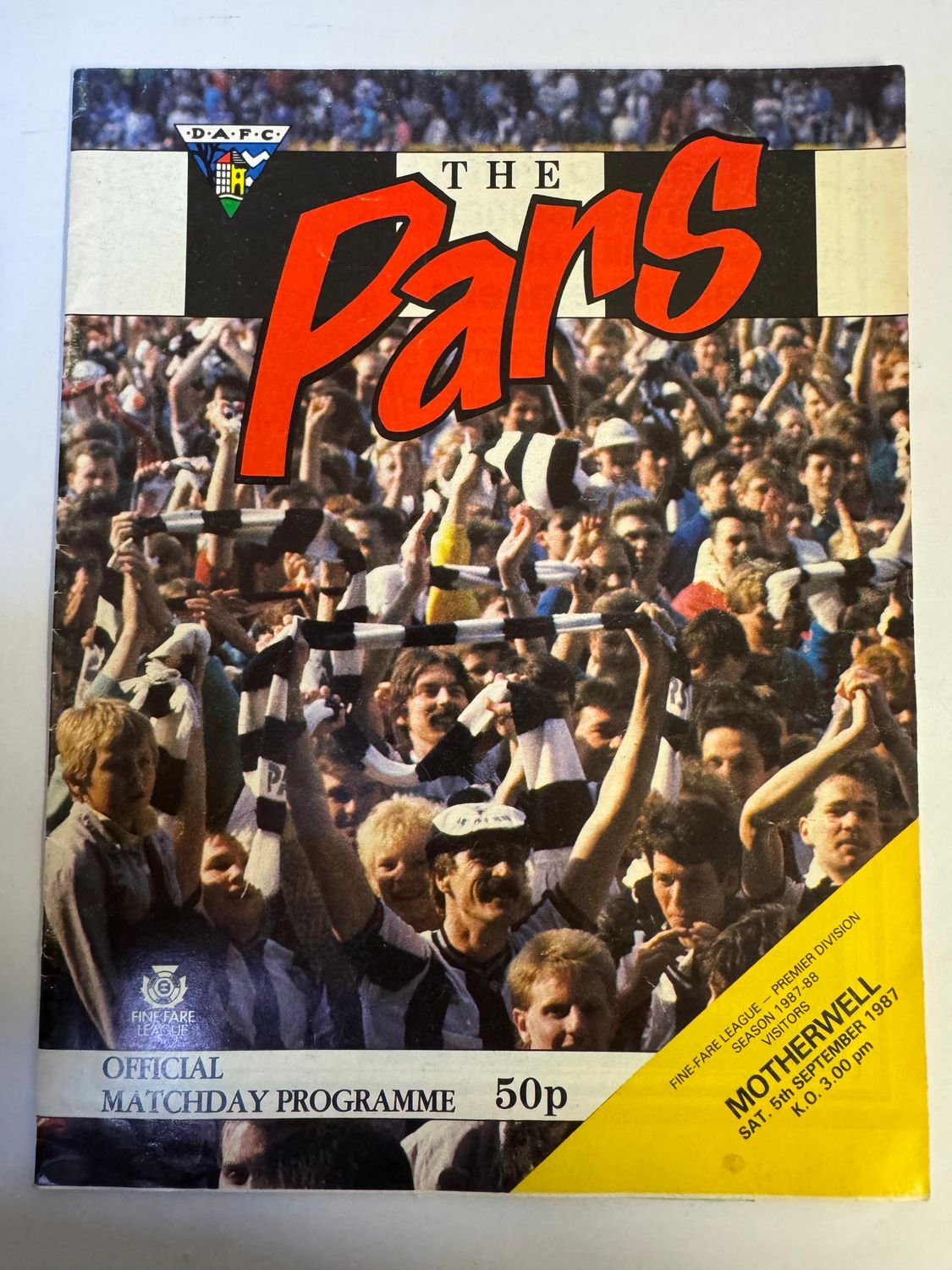 Dunfermline v Motherwell - 5/9/87