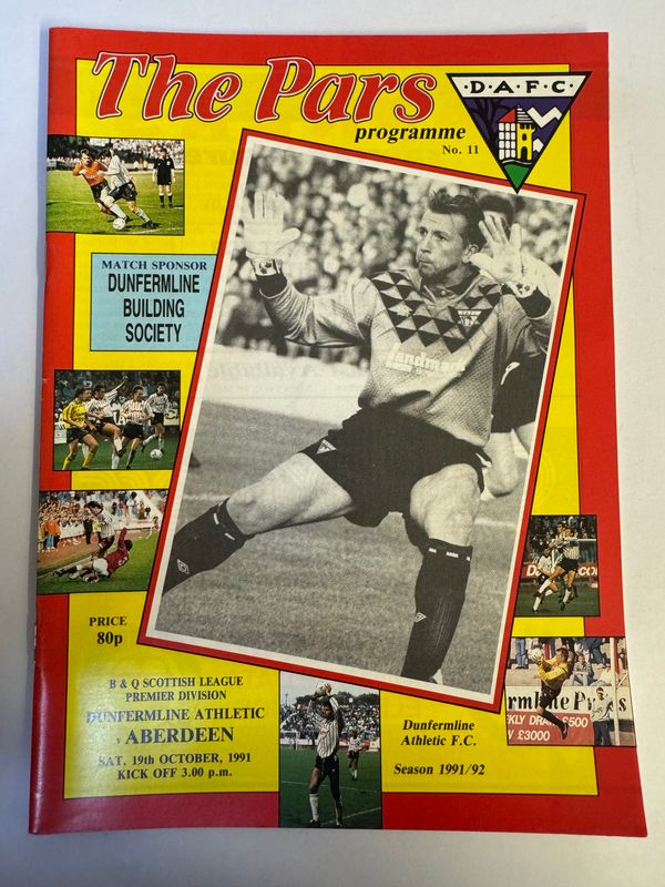 Dunfermline v Aberdeen - 19/10/91