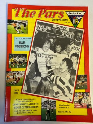 Dunfermline v Hearts - 7/12/91