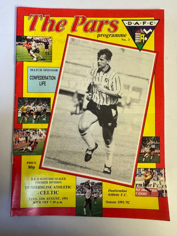 Dunfermline v Celtic - 13/8/91