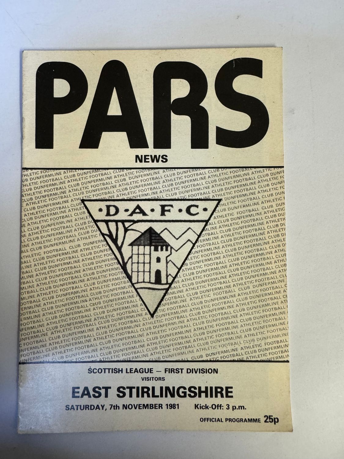 Dunfermline v East Stirling - 7/11/81