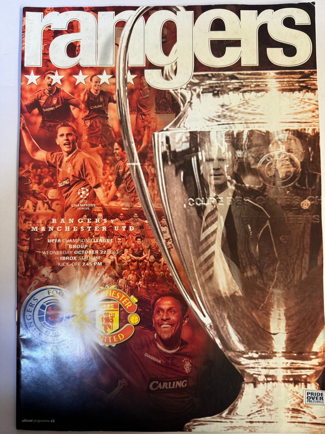 Rangers v Manchester Utd - 22/10/03