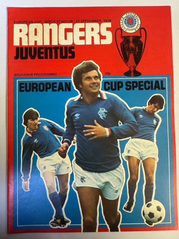 Rangers v Juventus - 27/9/78