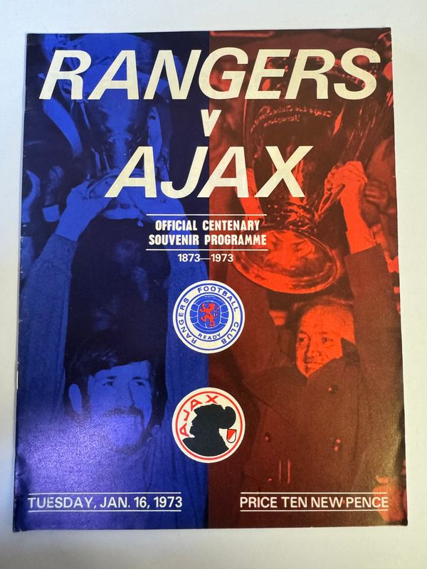 Rangers v Ajax - 16/1/73
