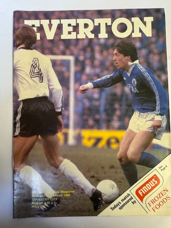 Everton v Coventry - 15/3/80