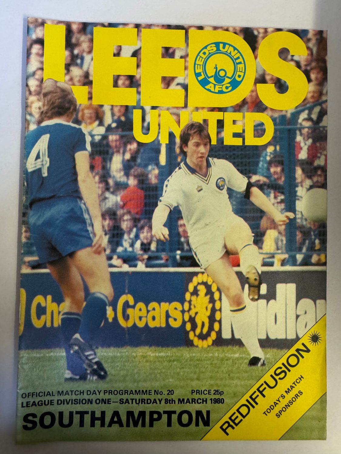 Leeds United v Southampton - 8/3/80
