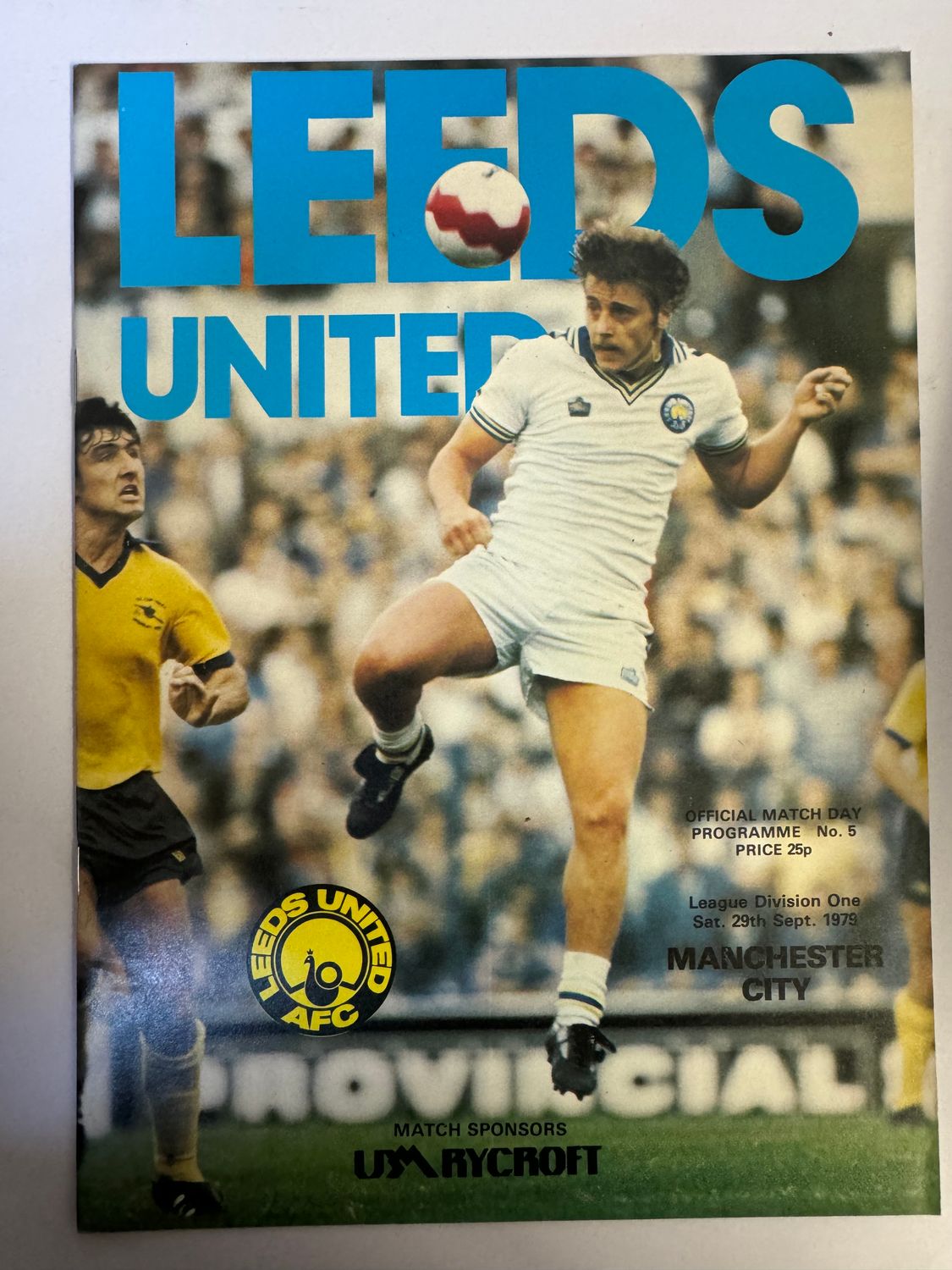 Leeds United v Manchester City - 29/9/79