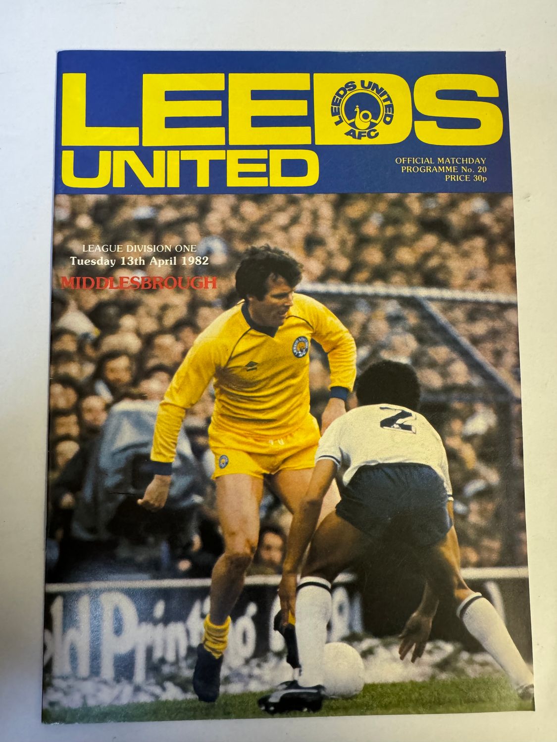 Leeds United v Middlesbrough - 13/4/82