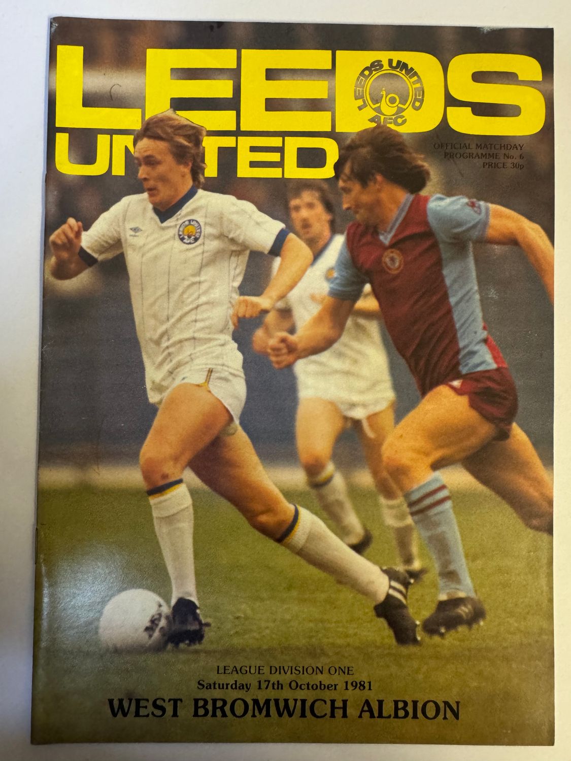Leeds United v WBA - 17/10/81