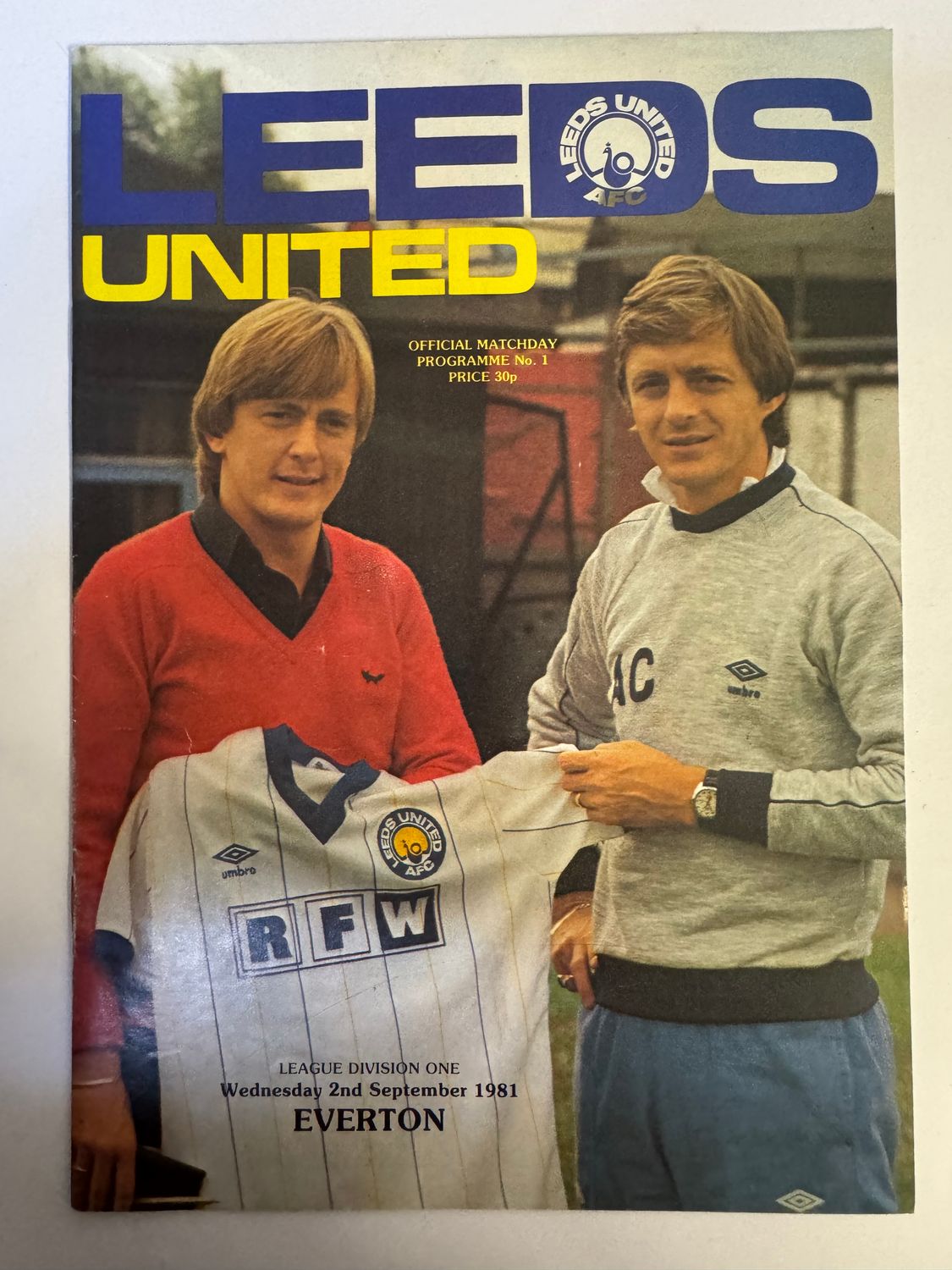Leeds United v Everton - 2/9/81
