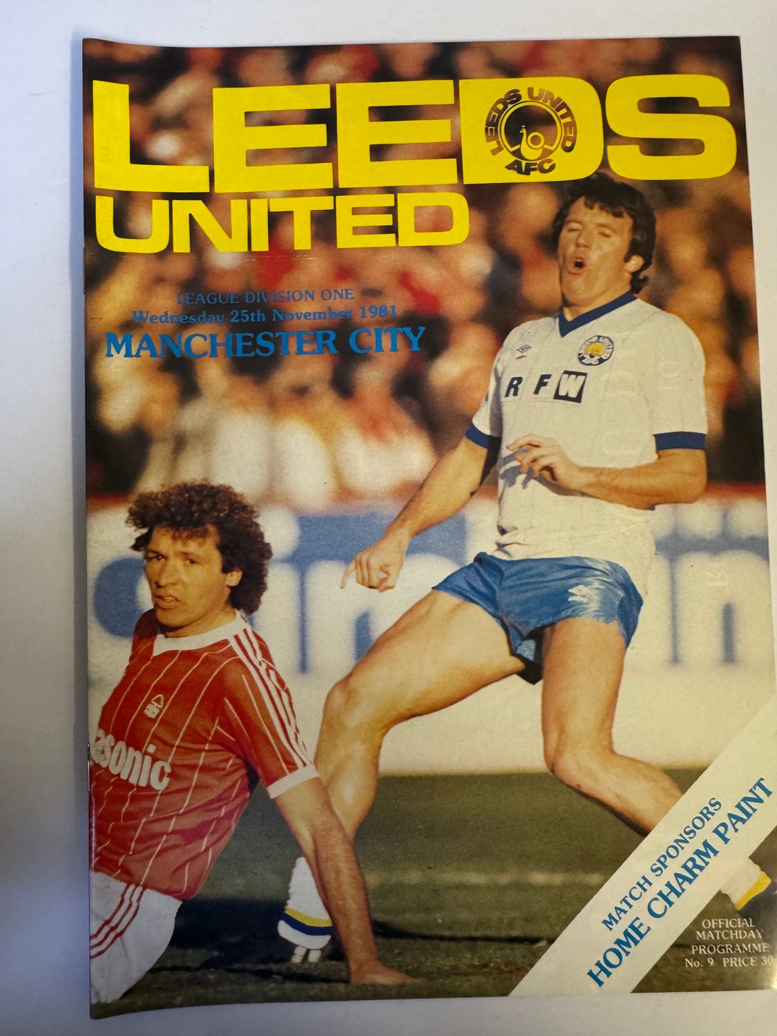 Leeds United v Manchester City - 25/11/81
