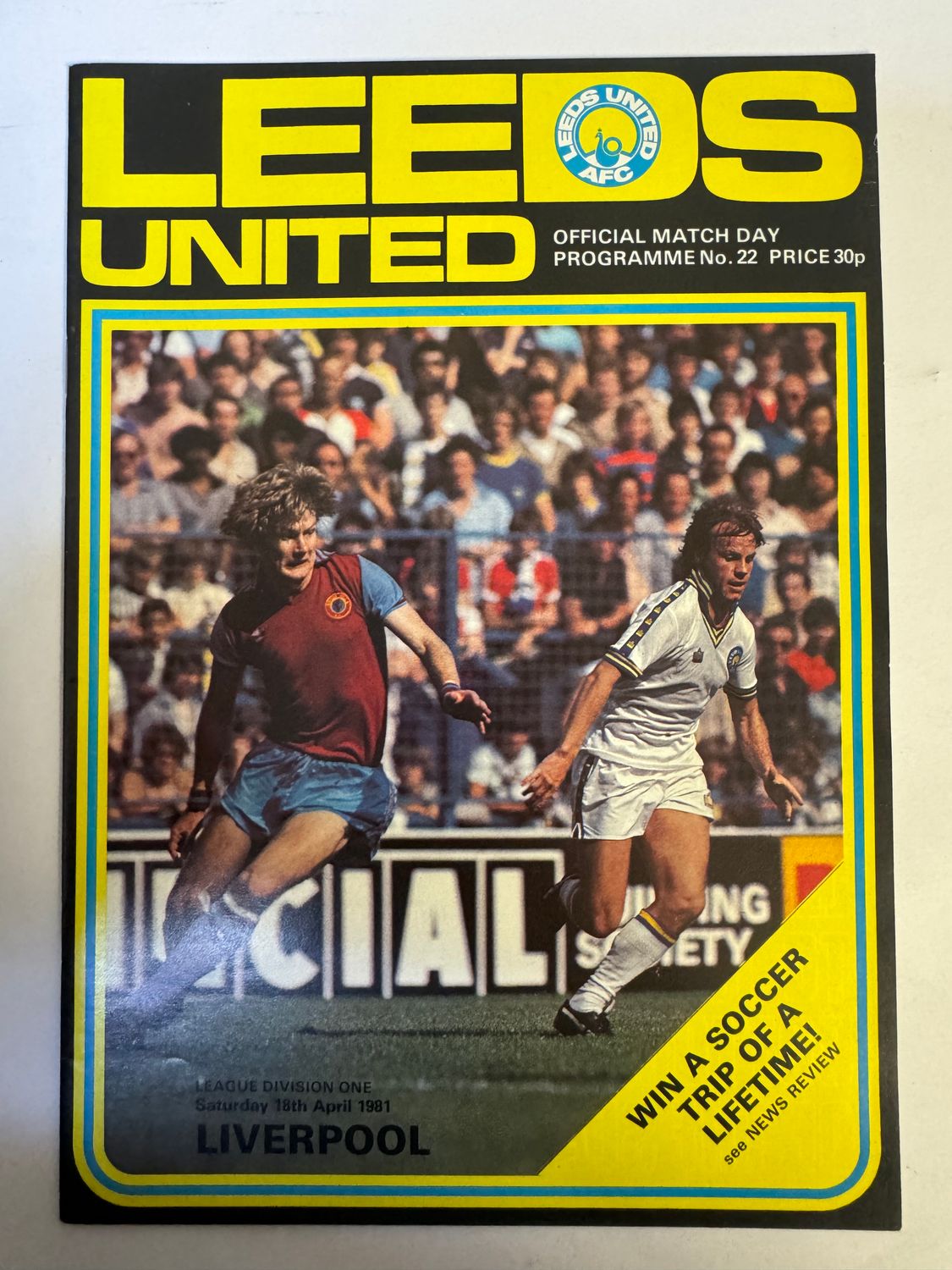 Leeds United v Liverpool - 18/4/81