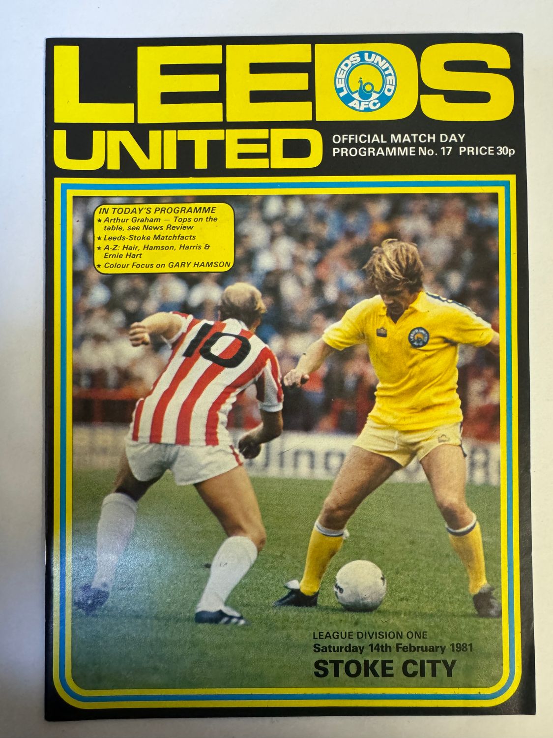 Leeds United v Stoke - 14/2/81