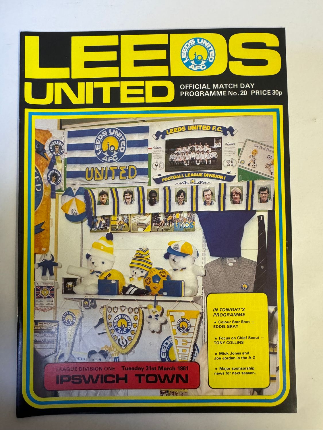Leeds United v Ipswich - 31/3/81