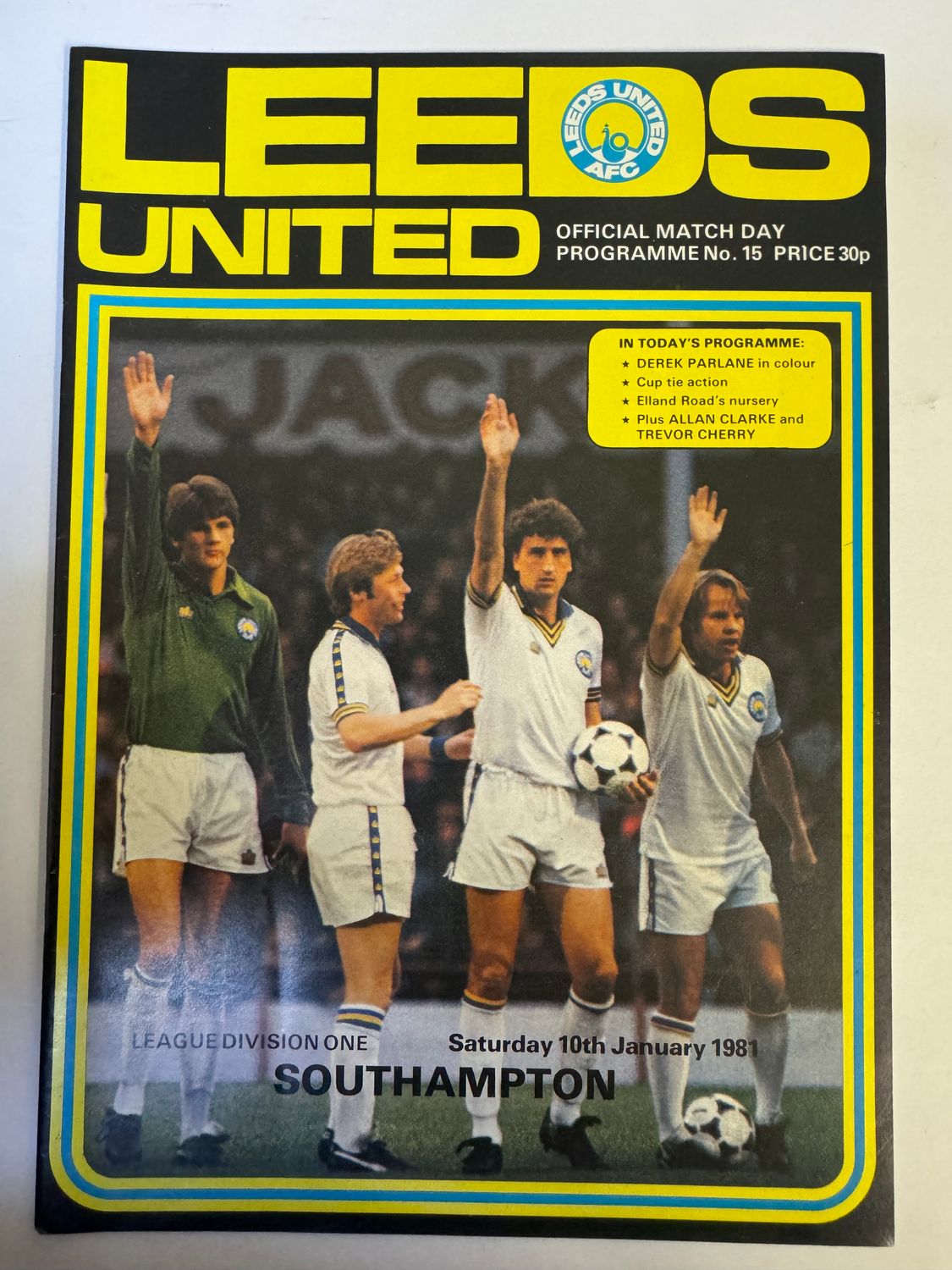 Leeds United v Southampton - 10/1/81