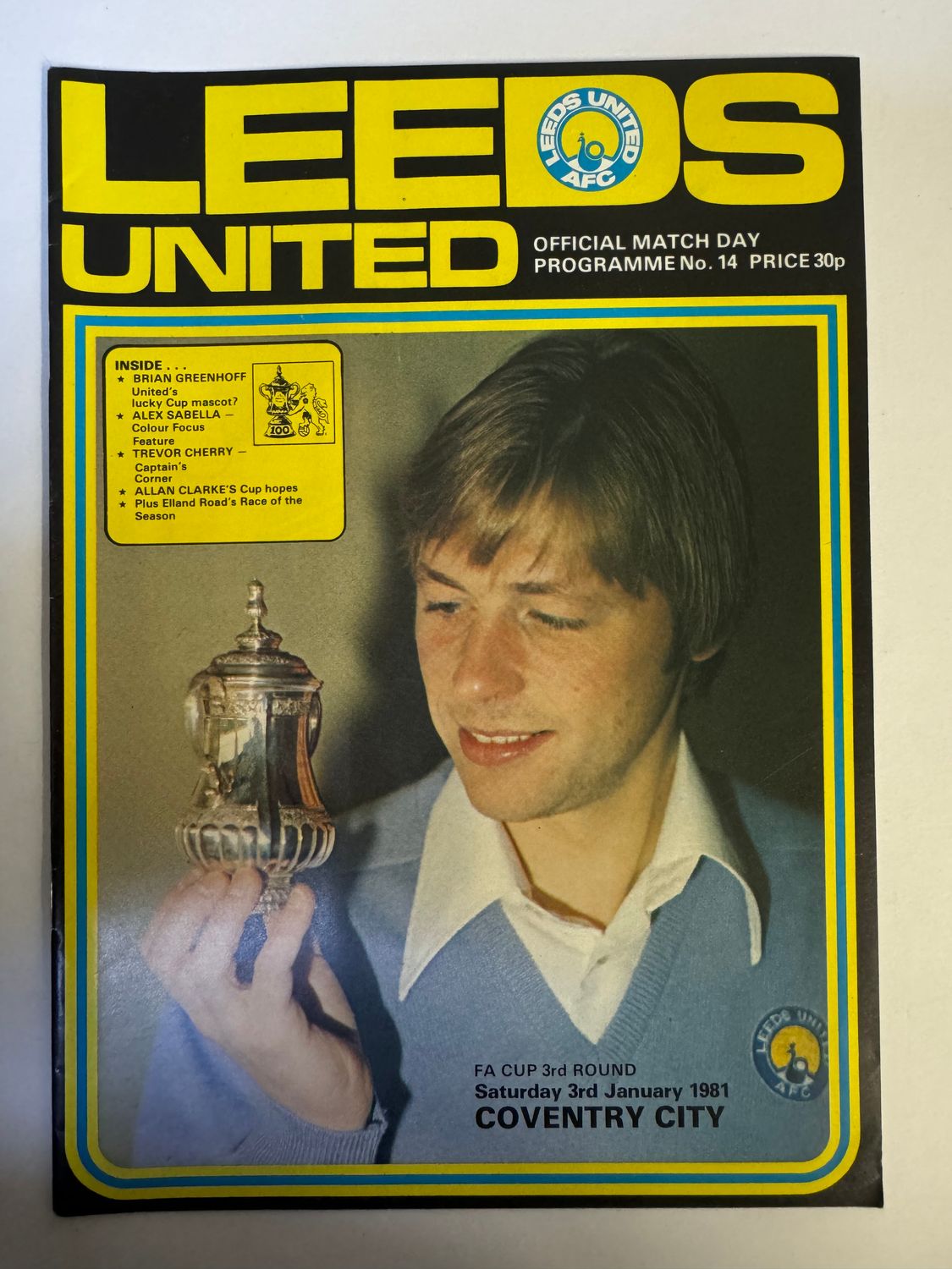 Leeds United v Coventry - 3/1/81