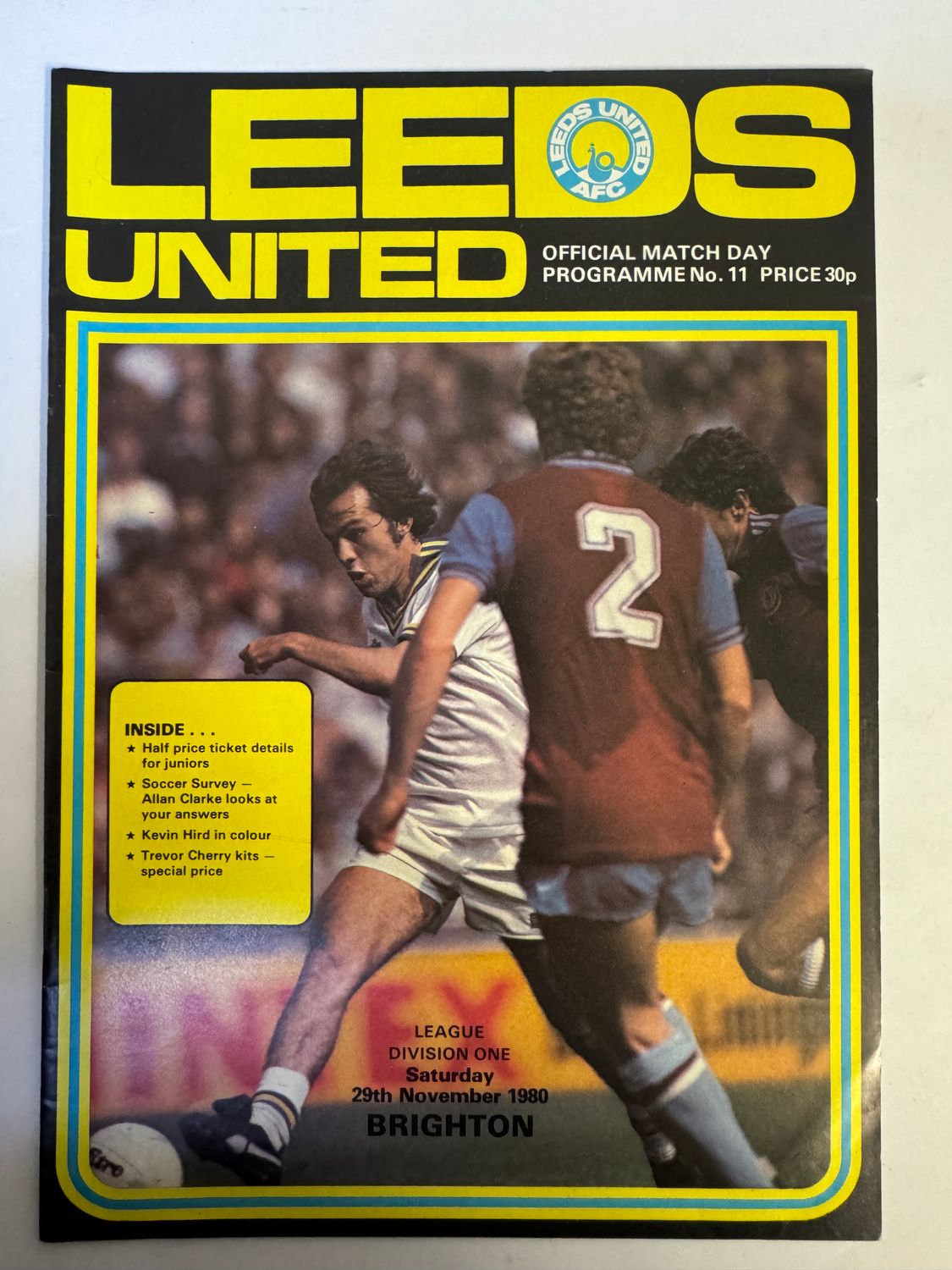 Leeds United v Brighton - 29/11/80