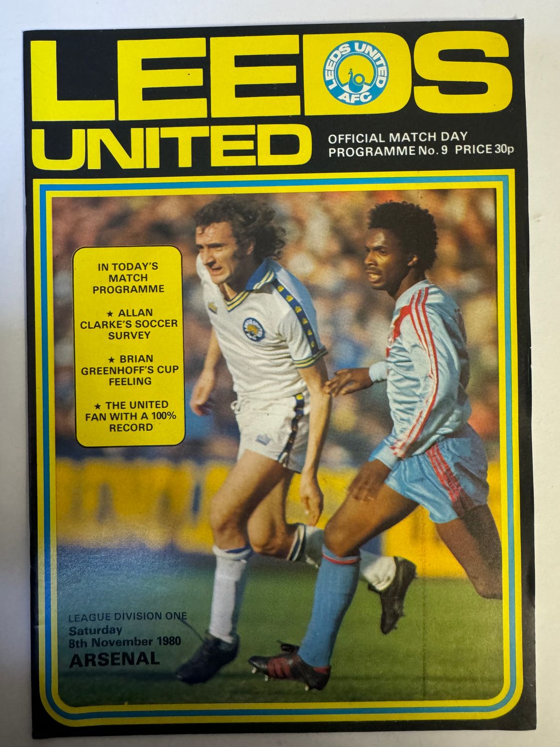 Leeds United v Arsenal - 8/11/80