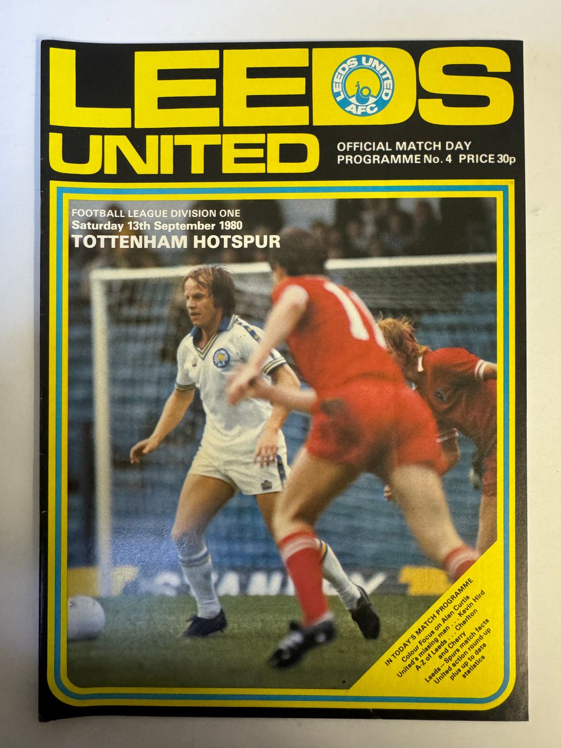 Leeds United v Tottenham Hotspur - 13/9/80