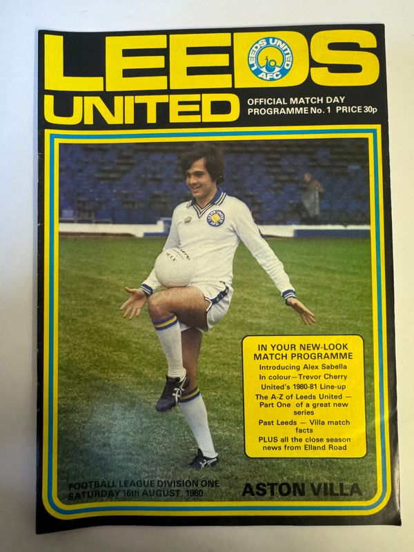 Leeds United v Aston Villa - 16/8/80