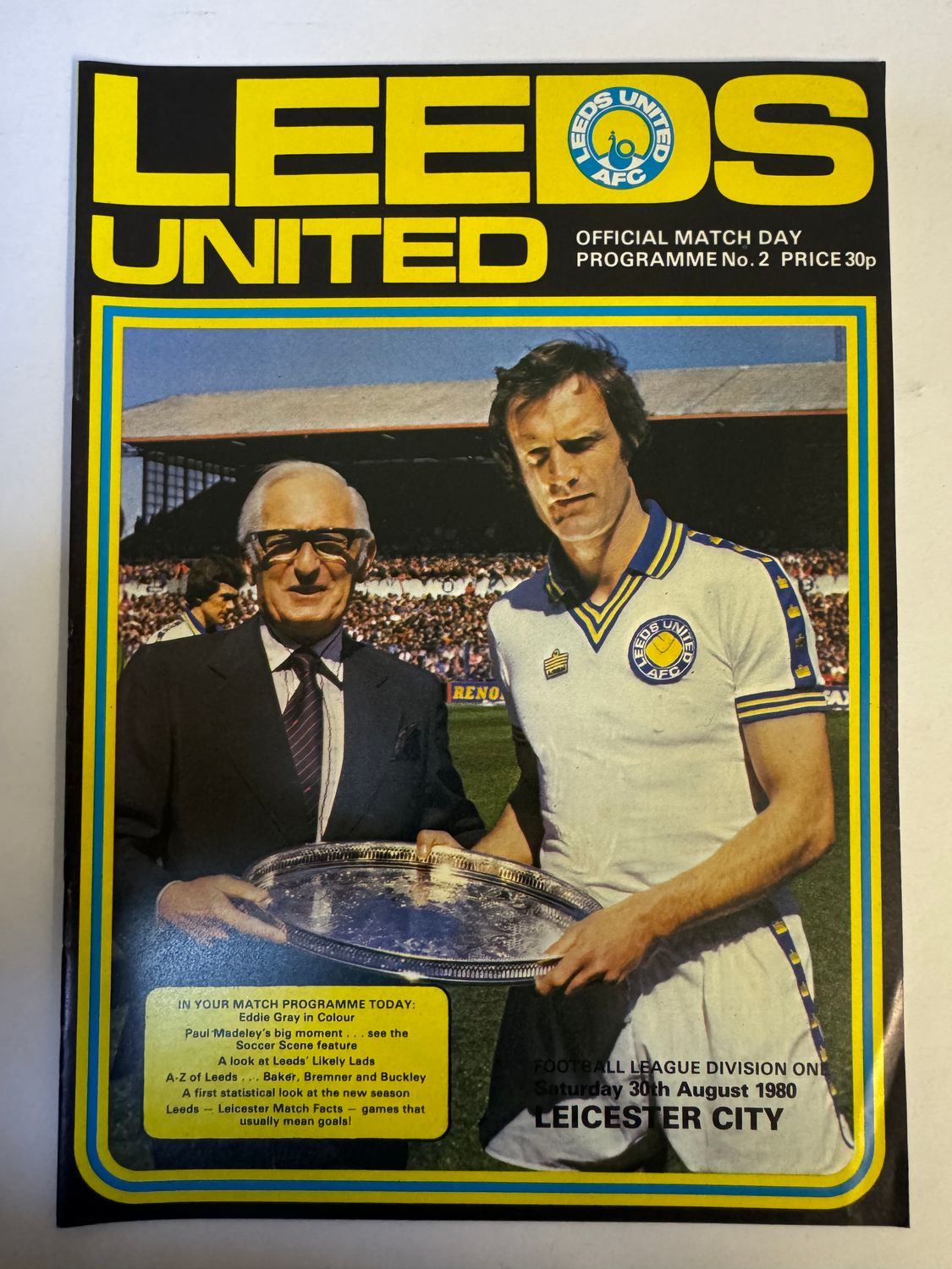 Leeds United v Leicester - 30/8/80