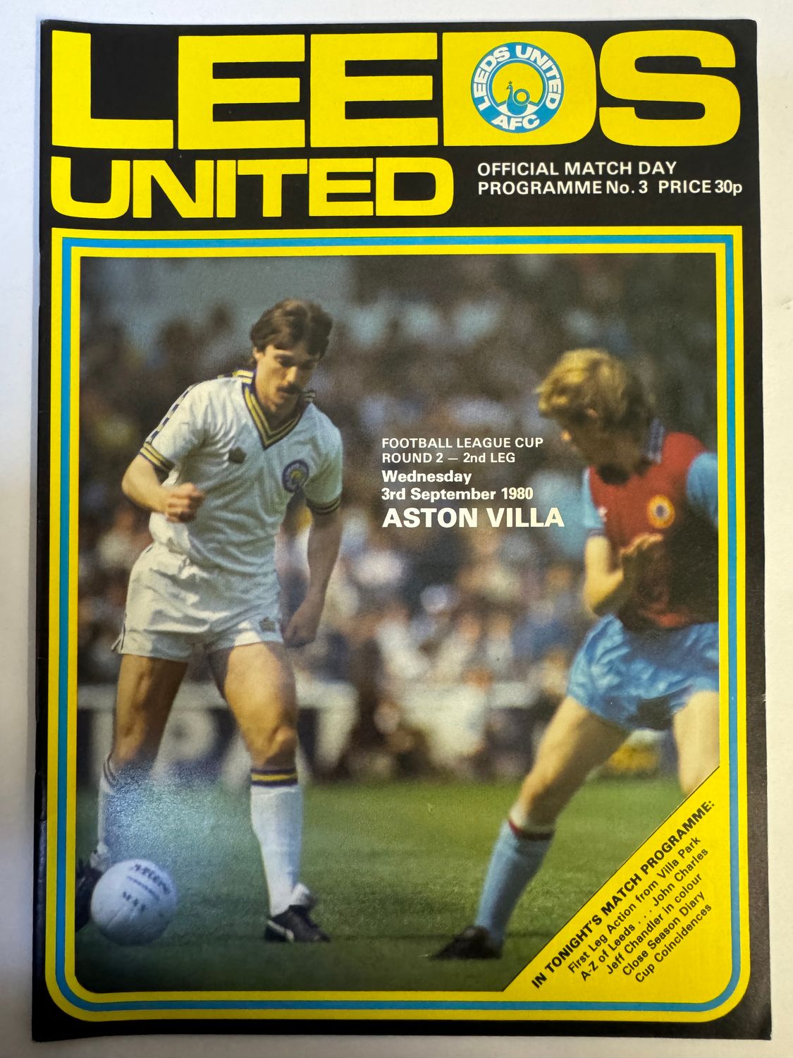 Leeds United v Aston Villa - 3/9/80