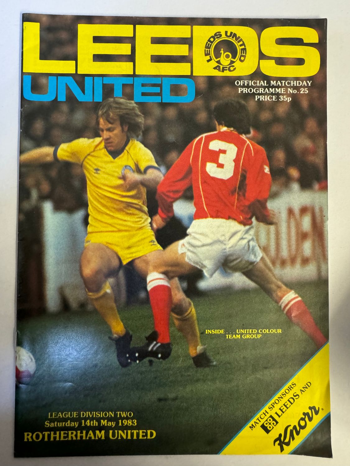 Leeds United v Rotherham - 14/5/83