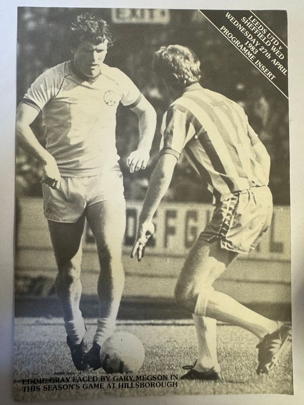 Leeds United v Sheffield Wednesday - 27/4/83