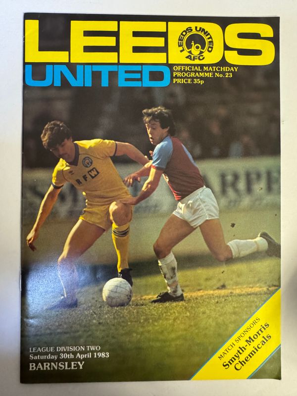 Leeds United v Barnsley - 30/4/83