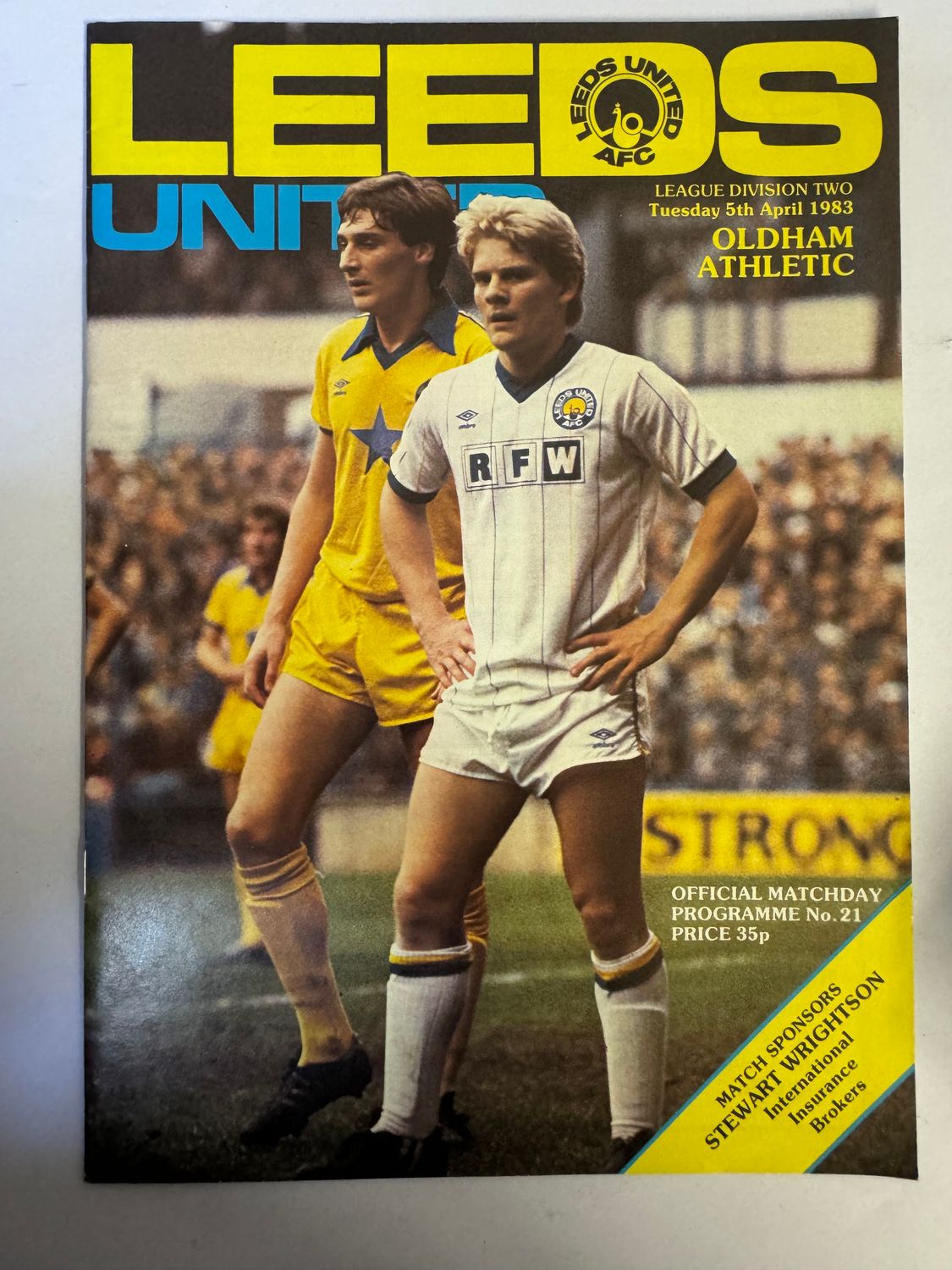 Leeds United v Oldham - 5/4/83