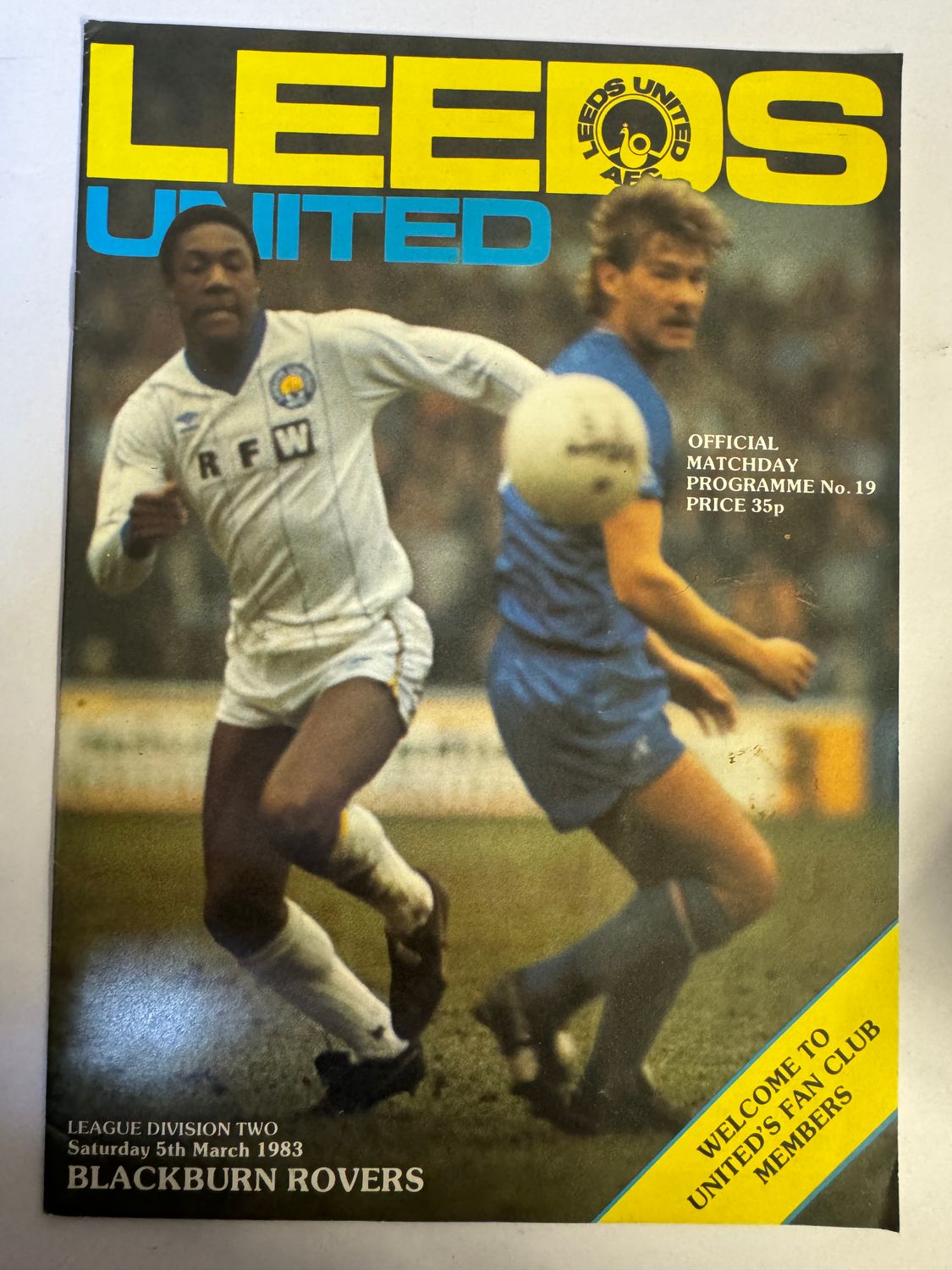 Leeds United v Blackburn - 5/3/83