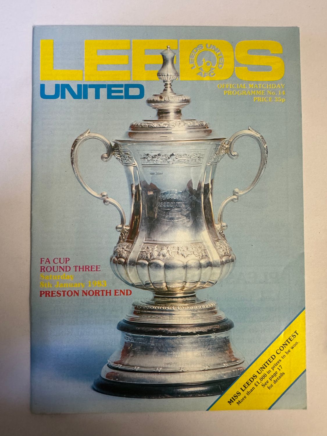 Leeds United v Preston - 8/1/83