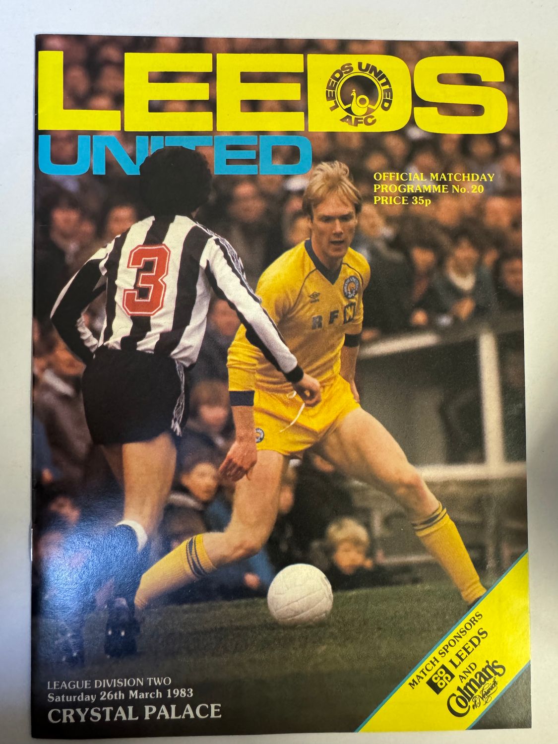 Leeds United v Crystal Palace - 26/3/83